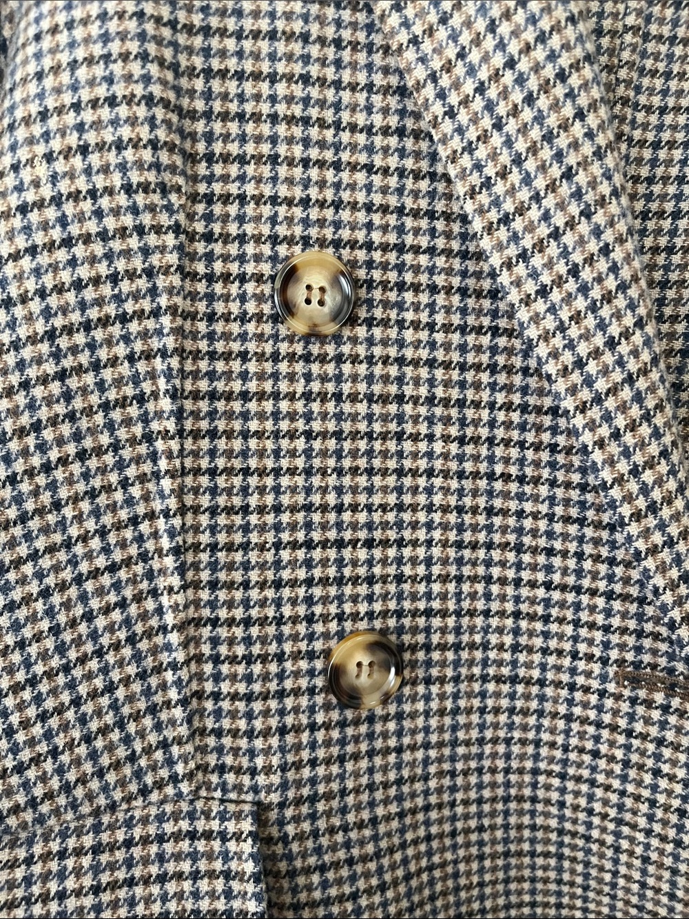 & Other Stories Brown Houndstooth Double-Breasted Trench Coat - Picture 2 of 6